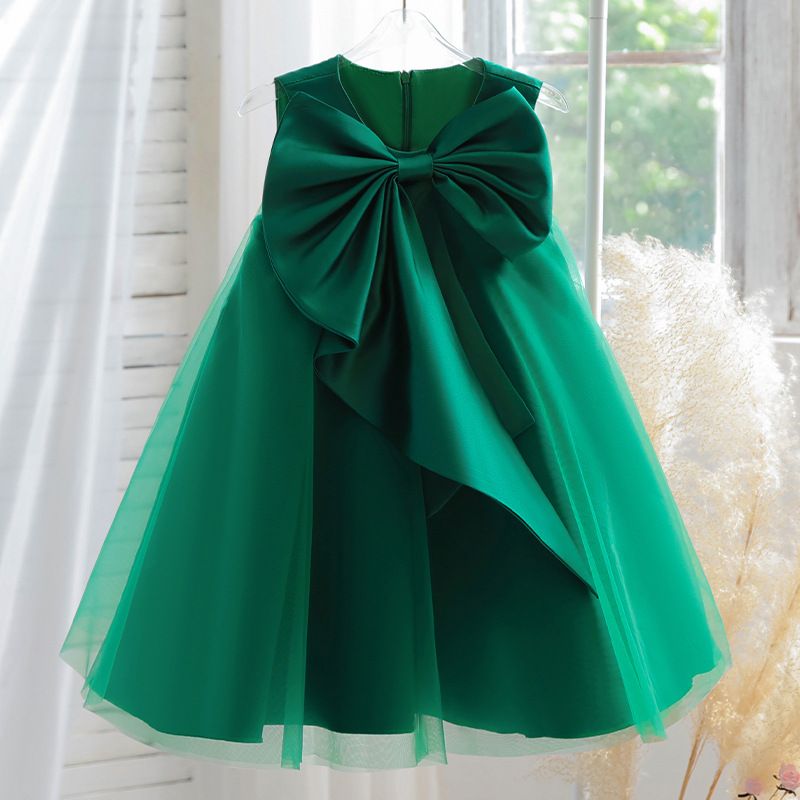 Exclusive cross-border princess dresses, elegant girls' tutus, high-end performance and bow party dresses