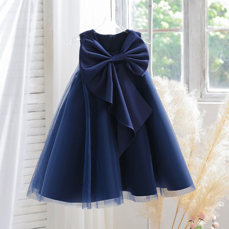 Exclusive cross-border princess dresses, elegant girls' tutus, high-end performance and bow party dresses