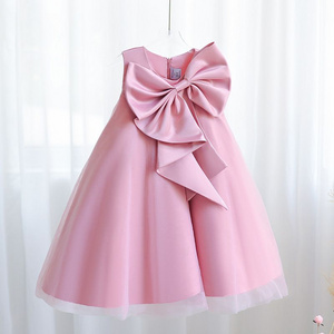 Exclusive cross-border princess dresses, elegant girls' tutus, high-end performance and bow party dresses