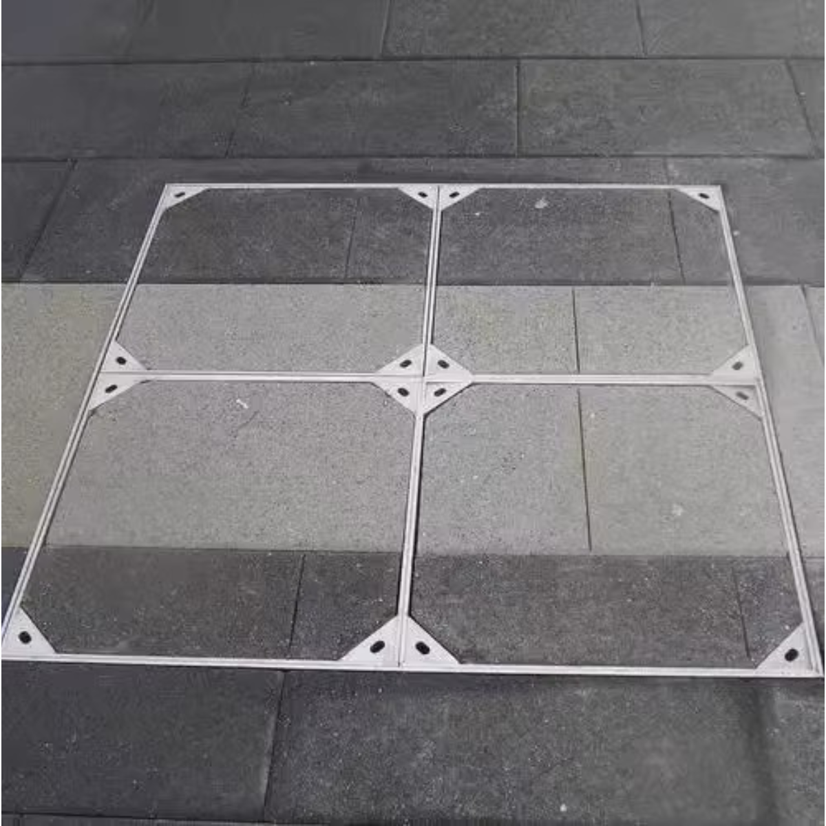 Stainless steel invisible manhole cover Square sewage manhole cover Sewer cellar manhole cover