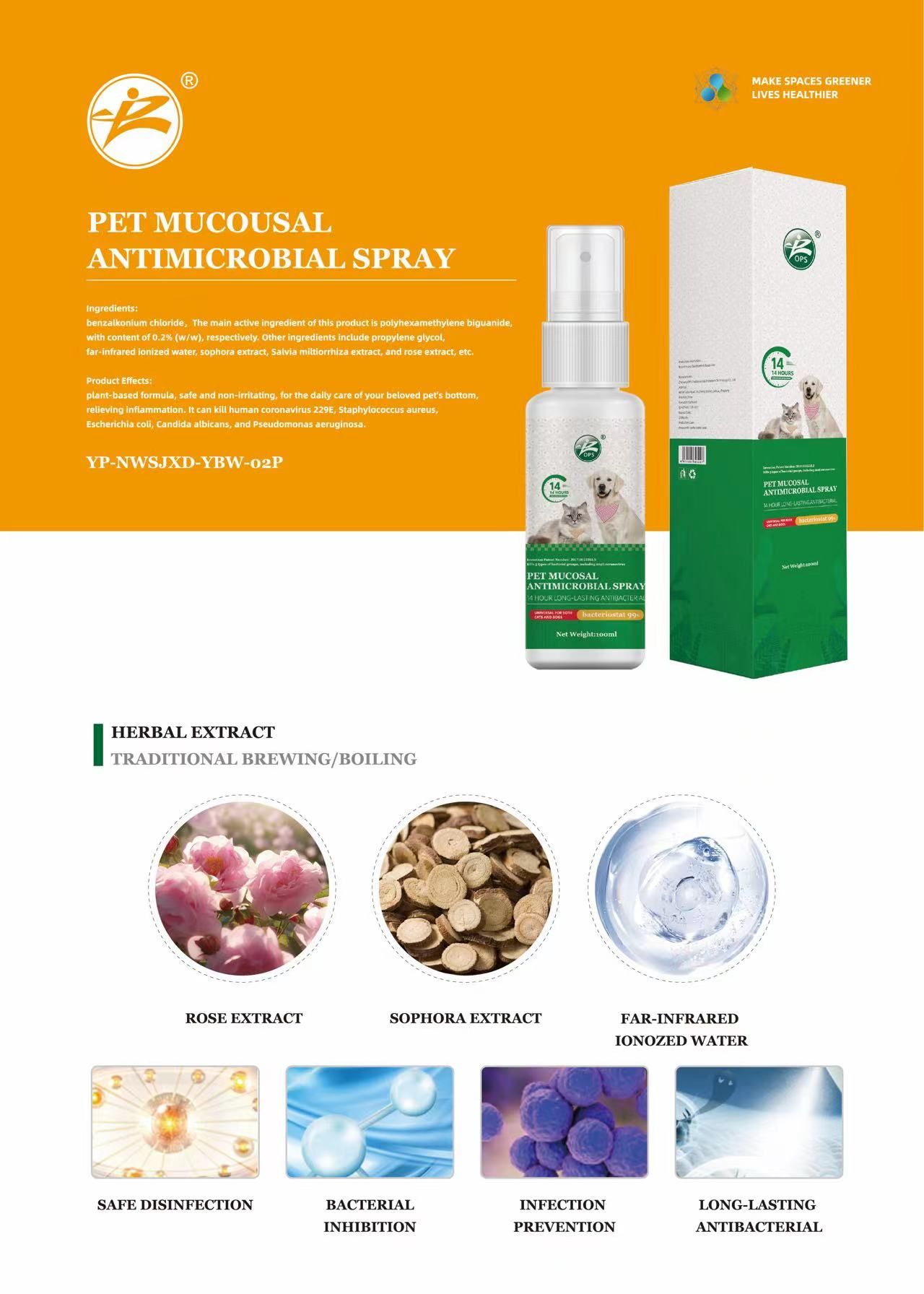 Premium Wholesale Pet Mucous Spray for Pet Health