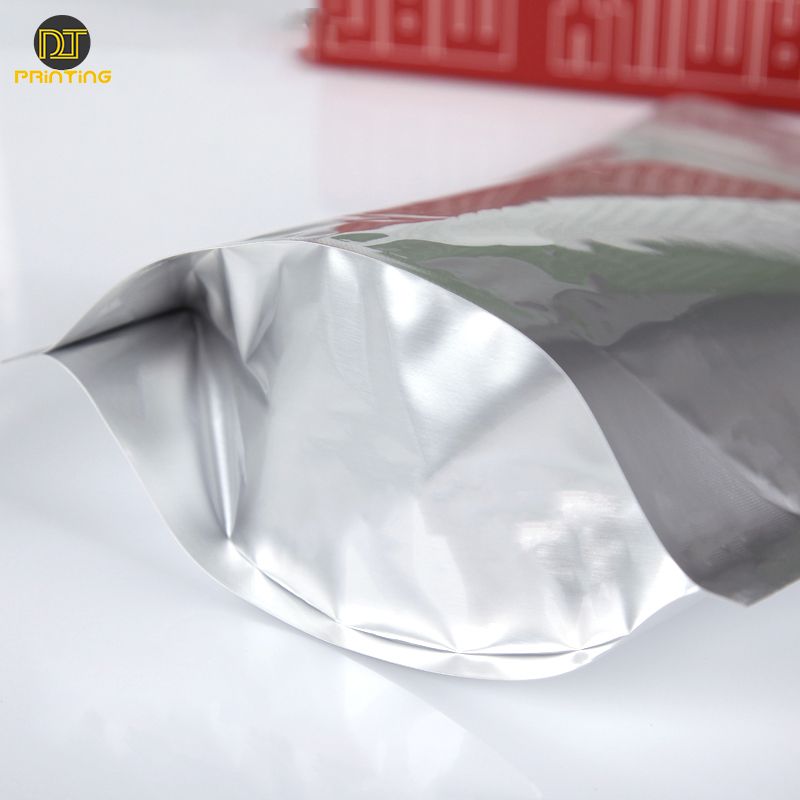 Custom zipper stand up pouch food aluminum packaging bags