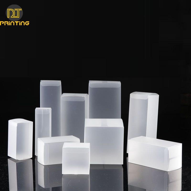 Stock Pvc Translucent Packing Box Pp Plastic Matting Rectangle Cosmetics Gift Pet Plastic Box Customize