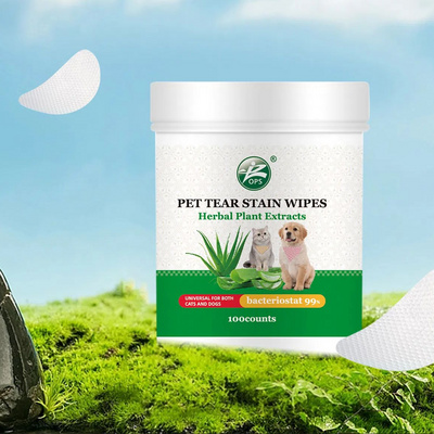 100 pieces of Non-woven Pet Tear Stain Wipes to Clean Eyes