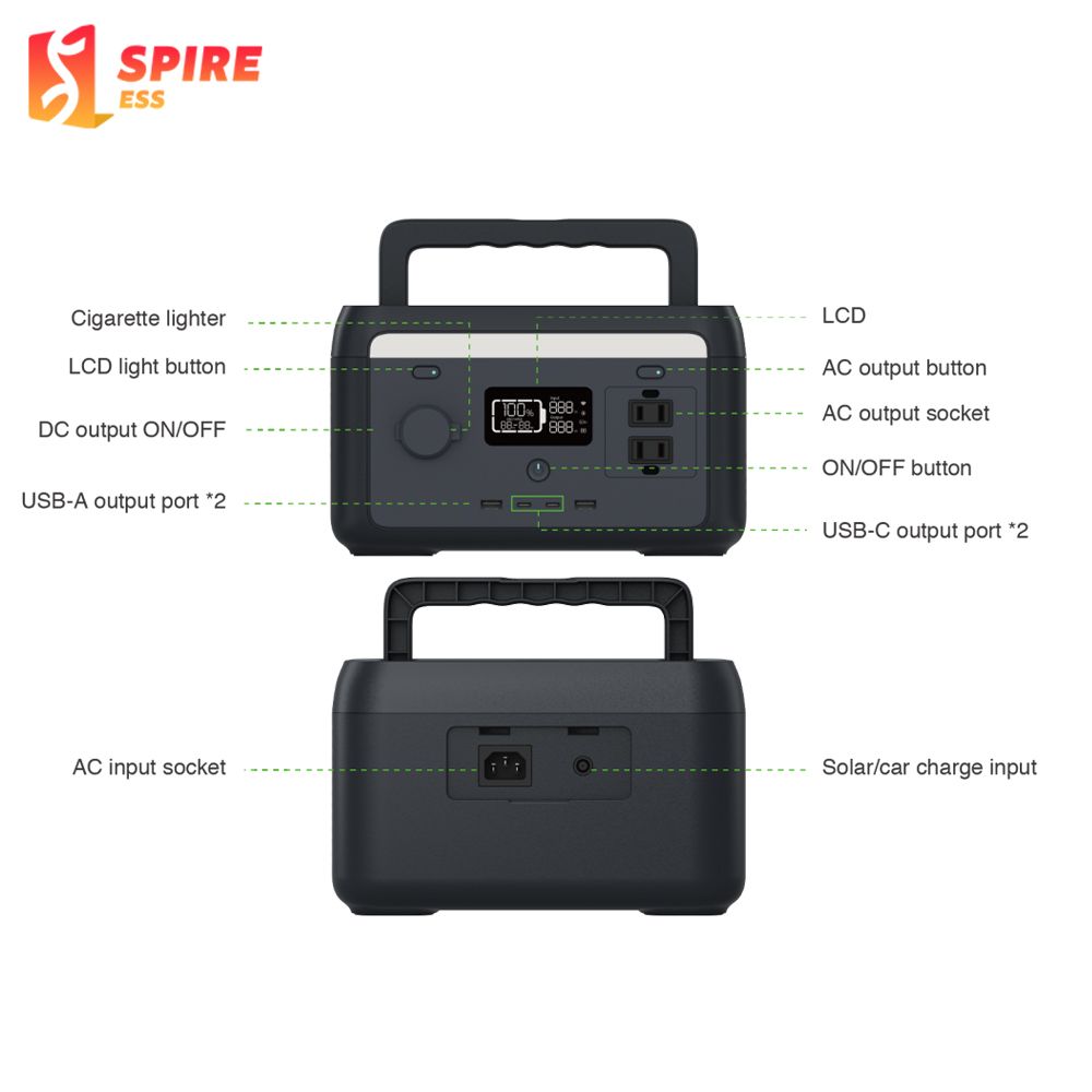 300W Portable Power Station Fast Charging Home Energy Storage System 110V 220V Outdoor Supply WholeSale Retail Price