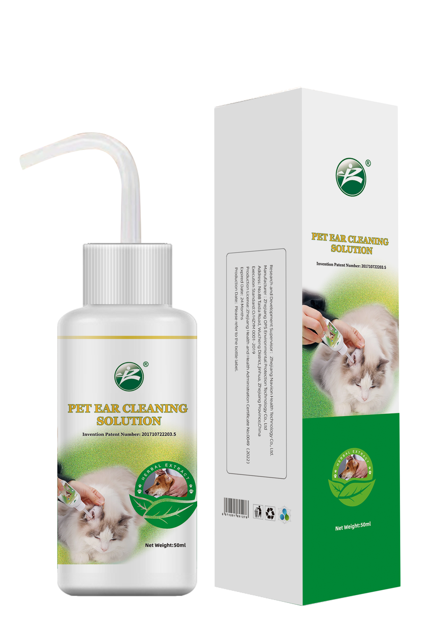 Cats and Dogs Ear Cleaning Solution for Pet's Ear Drop