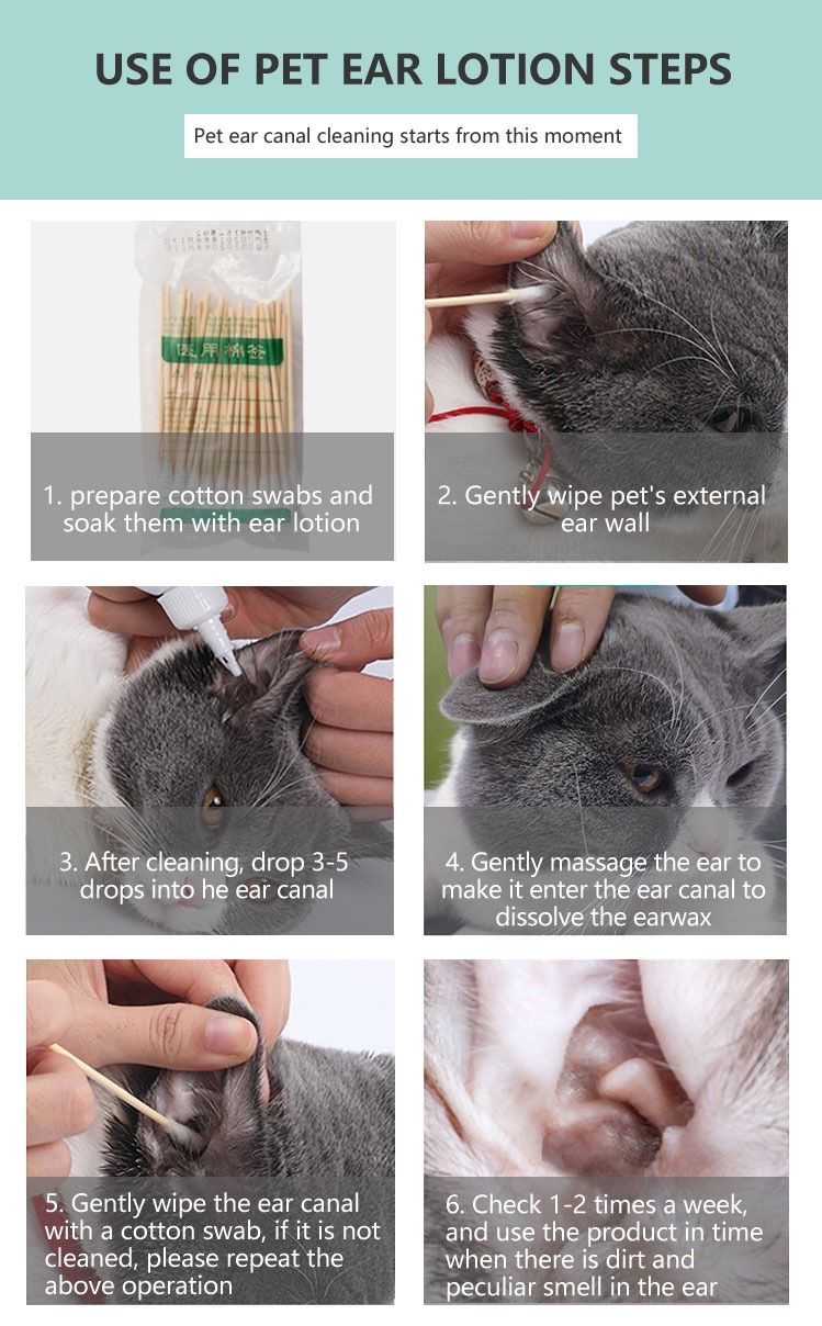 Cats and Dogs Ear Cleaning Solution for Pet's Ear Drop