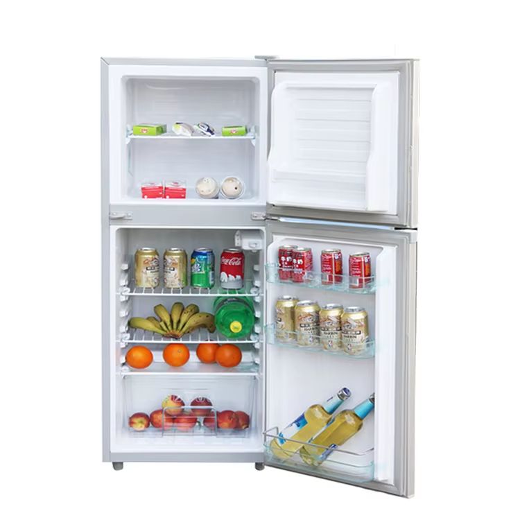 BCD-128 DC refrigerator RV fridge 12V24V battery Solar refrigerator for Africa with freezer and cooler part 48V is available