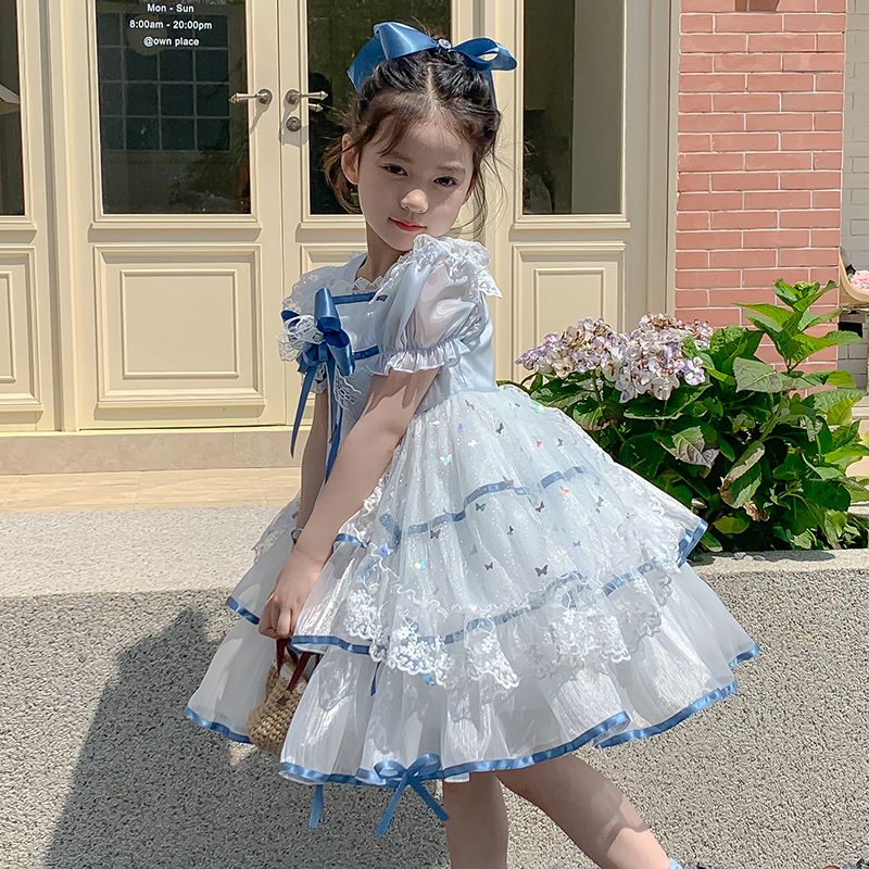 OEM Party Princess Lolita Dress Children Wedding Birthday Clothes Kids Dress Wholesale