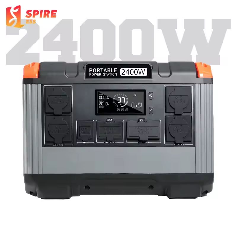 2400W Portable Power Station Big Capacity Camping Outdoors Supply Home Energy Storage System Fast Charging Wholesale