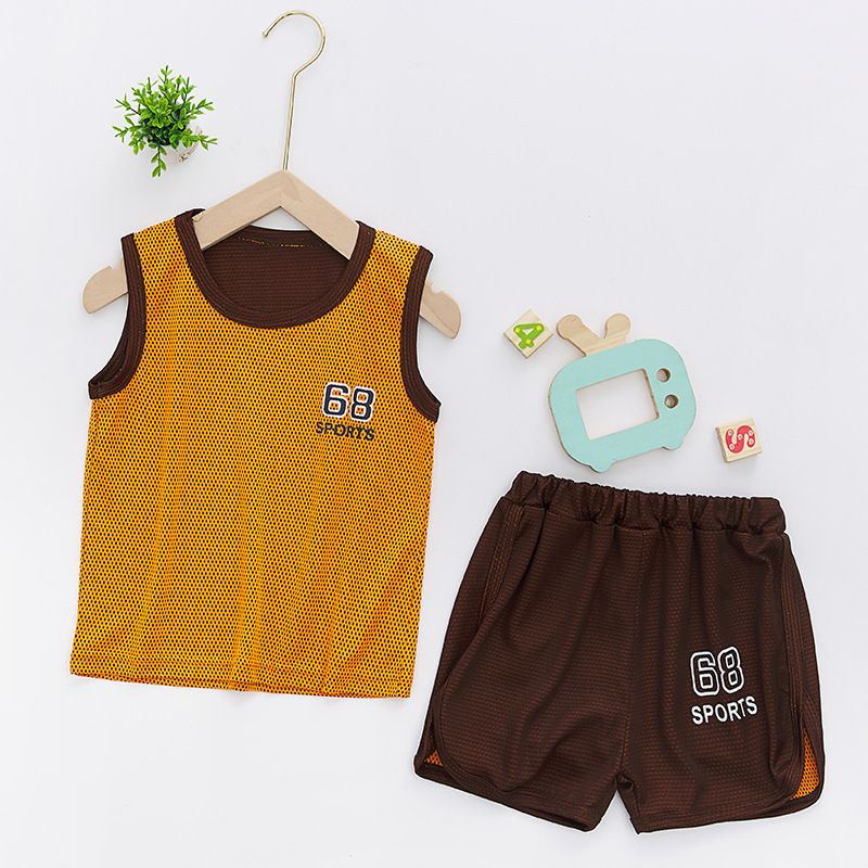 Kids Boys Girls Summer Sports Shorts Suit Children Basketball Clothes Jersey Set