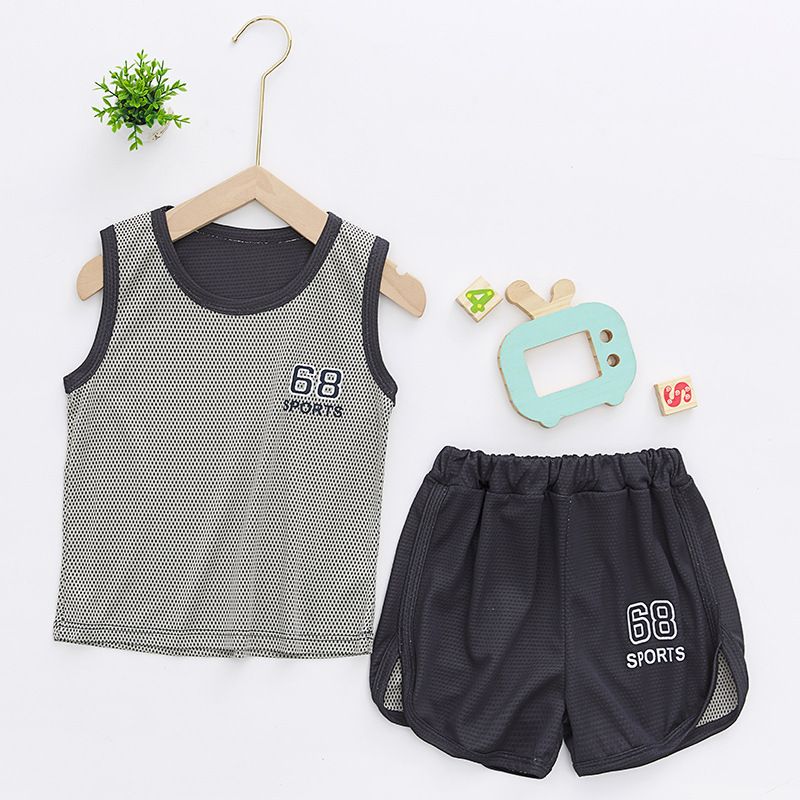 Kids Boys Girls Summer Sports Shorts Suit Children Basketball Clothes Jersey Set