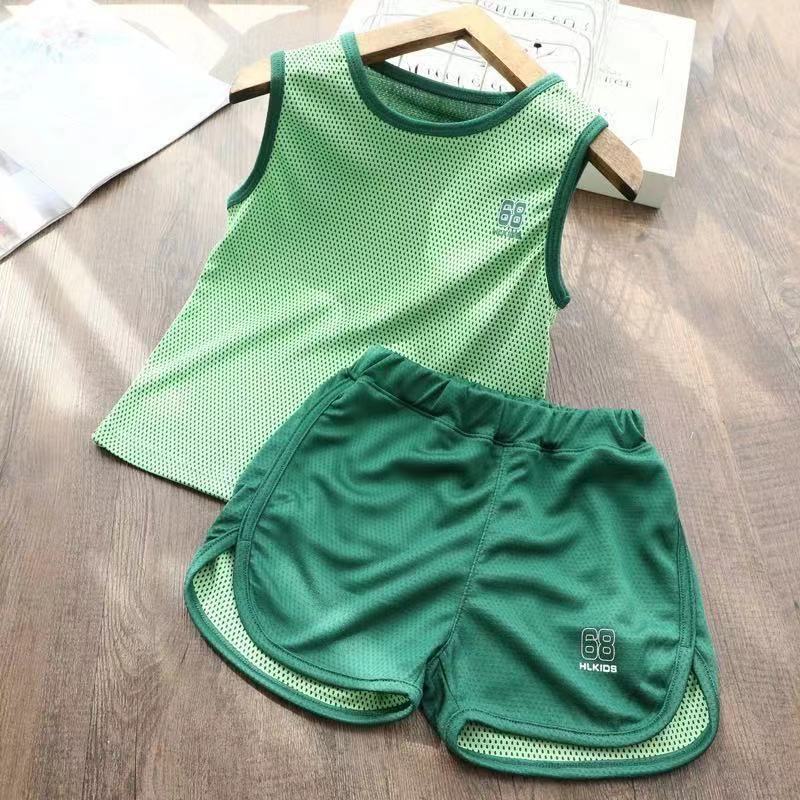 Kids Boys Basketball Jersey Suit Children Summer Sports Outfits Clothes Set