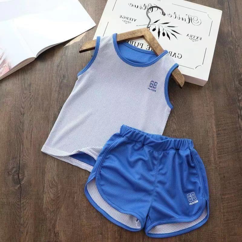 Kids Boys Basketball Jersey Suit Children Summer Sports Outfits Clothes Set