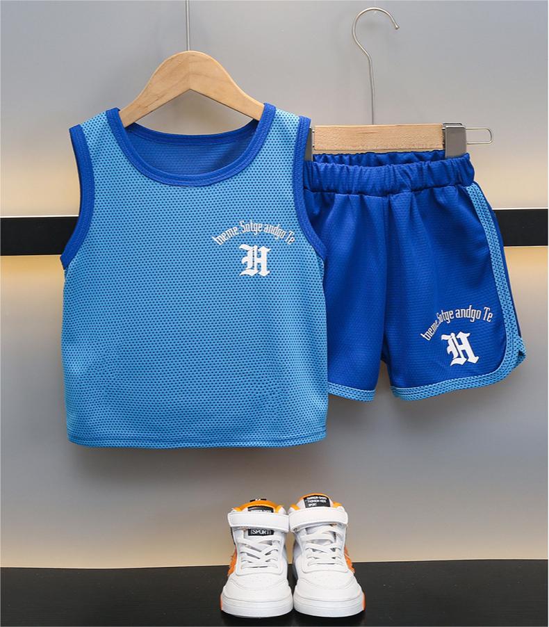 Kids Boys Quick Dry Jerseys Sports Shirts Atheltic Shorts Set Tracksuit Workout