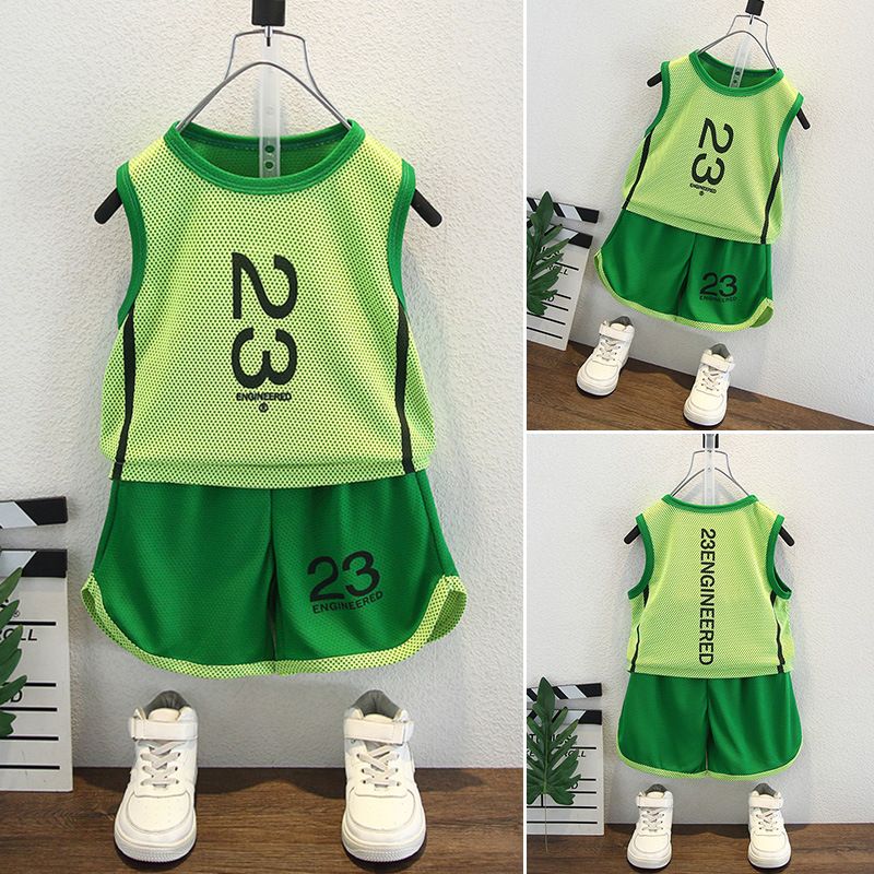 Kids Boys Tracksuit Quick Dry T-Shirt Summer Shorts Moisture Activewear Tees