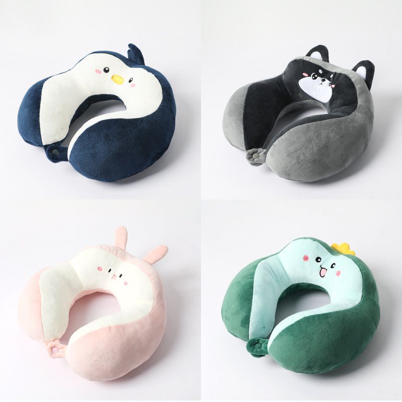 New Hump Cartoon Embroidery U-Shaped Pillow with PP Cotton Wholesale