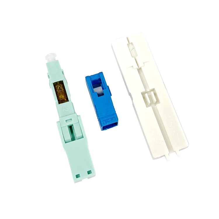 SC APC Quick FTTH Drop Cable Fiber Optic Fast Connector Green Fiber Optic Quick Connector for ftth drop