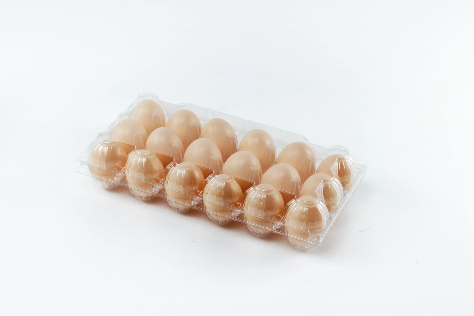 Free Sample 8 Section High Quality Plastic Clear Egg box Egg Tray for Wholesale Farm Use