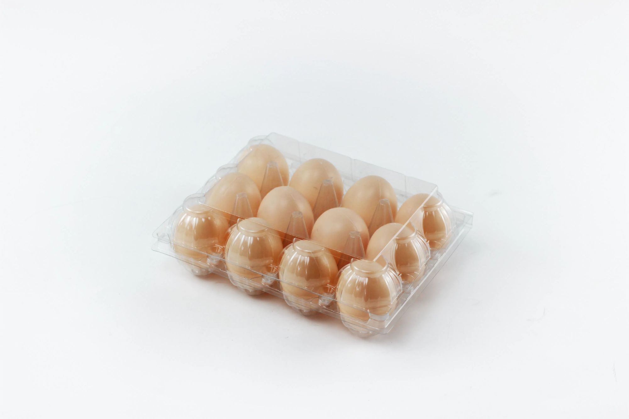 Free Sample 8 Section High Quality Plastic Clear Egg box Egg Tray for Wholesale Farm Use