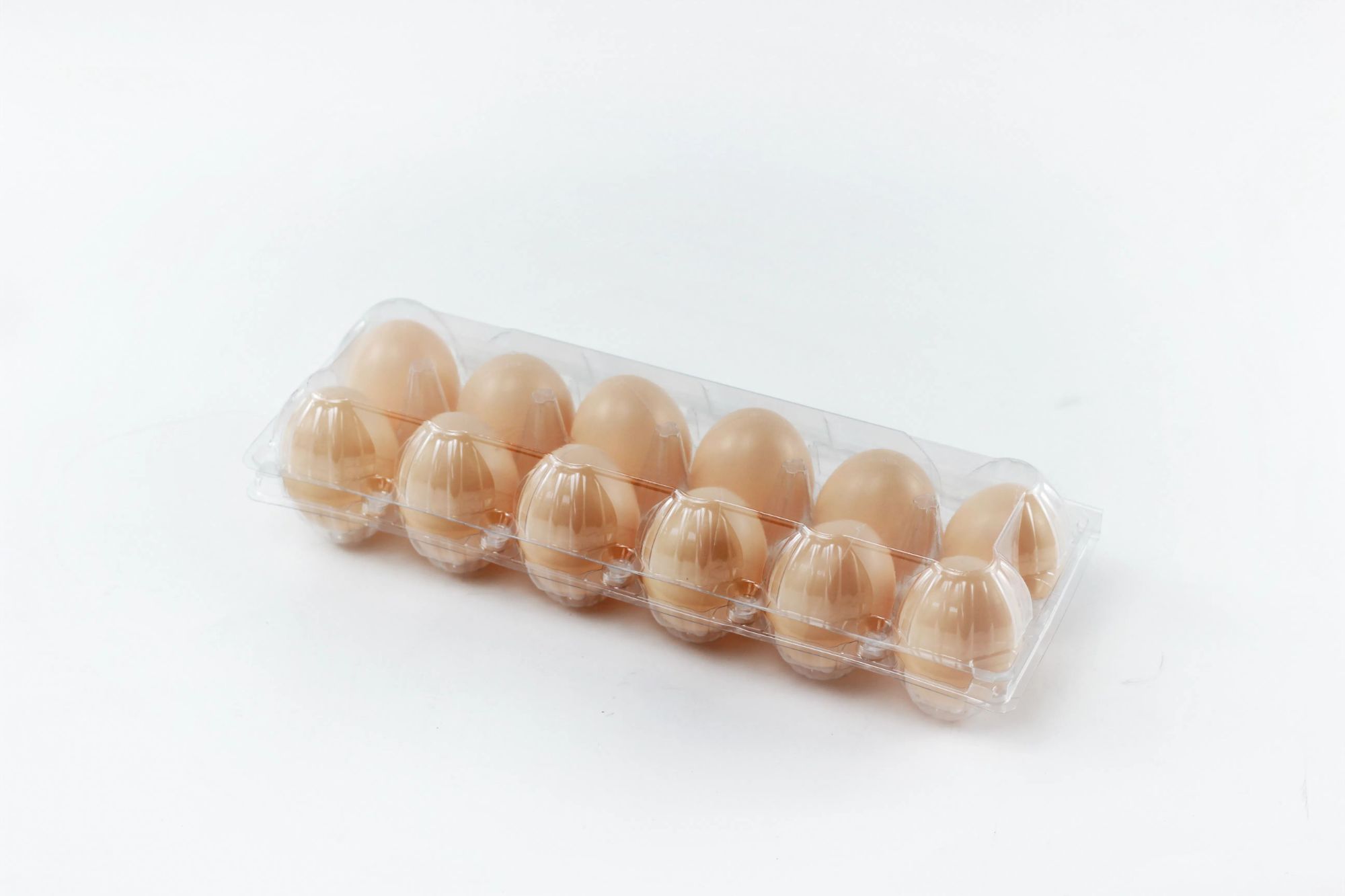 Free Sample 8 Section High Quality Plastic Clear Egg box Egg Tray for Wholesale Farm Use