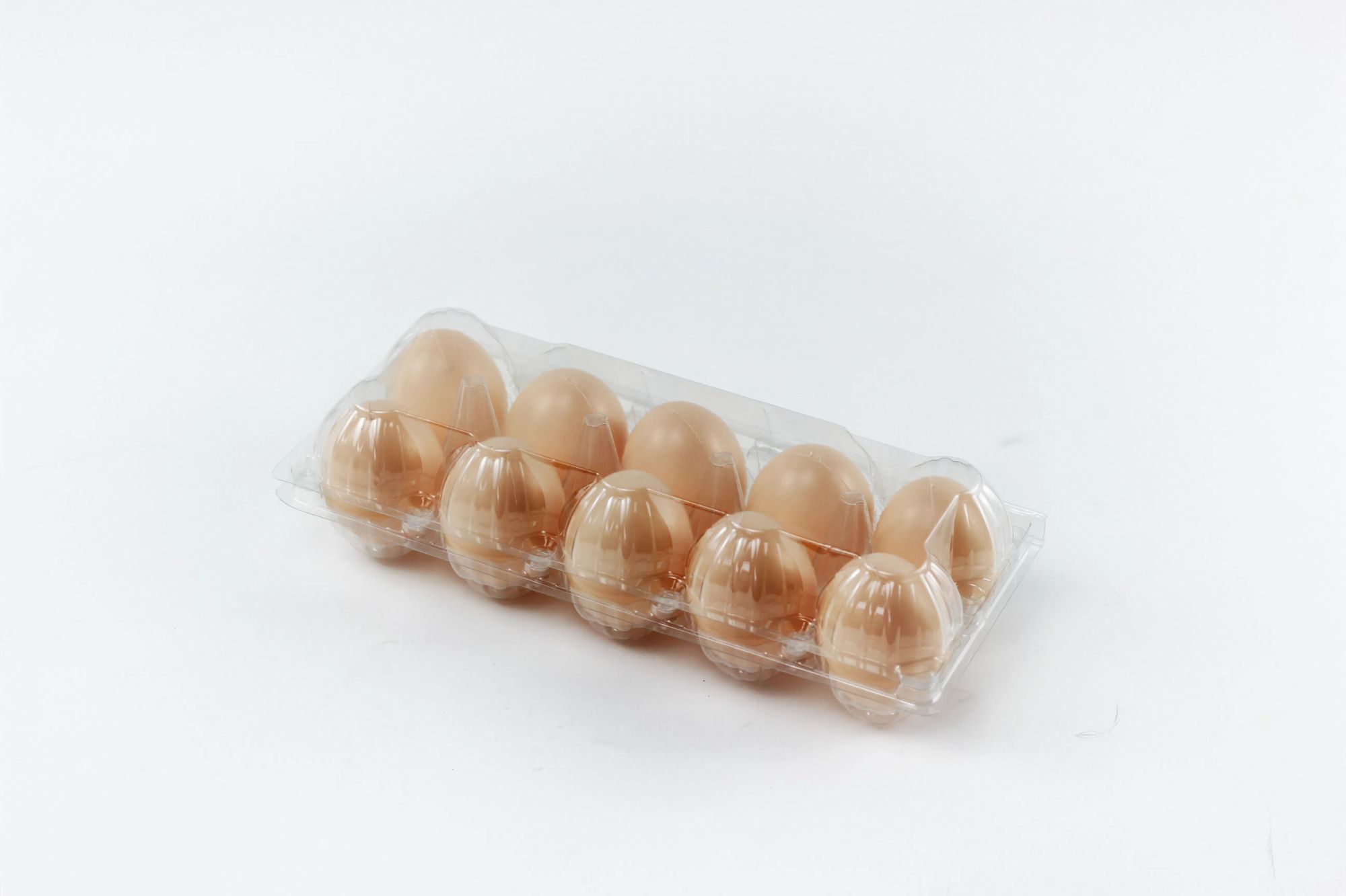 Free Sample 8 Section High Quality Plastic Clear Egg box Egg Tray for Wholesale Farm Use