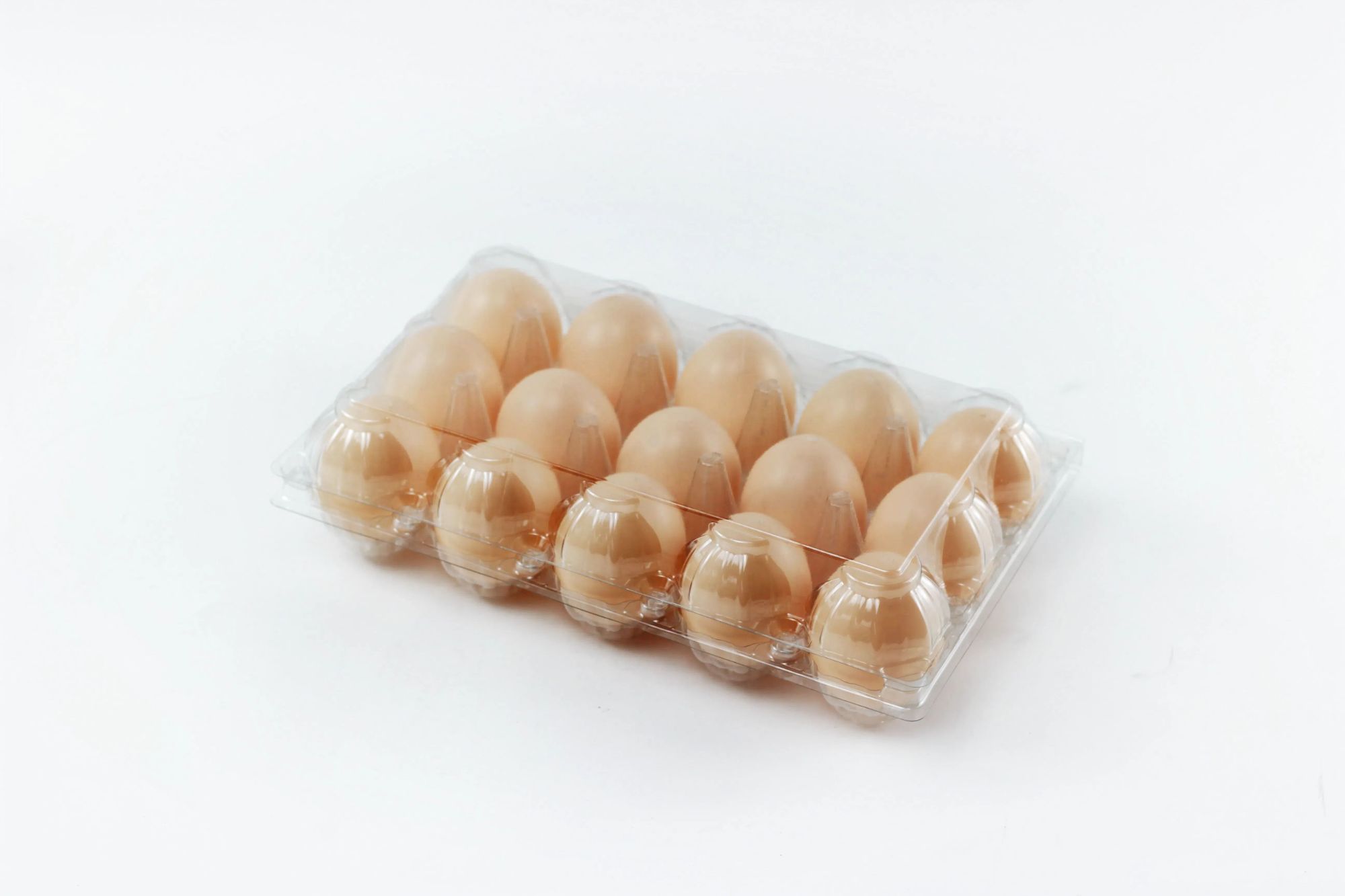 Free Sample 8 Section High Quality Plastic Clear Egg box Egg Tray for Wholesale Farm Use