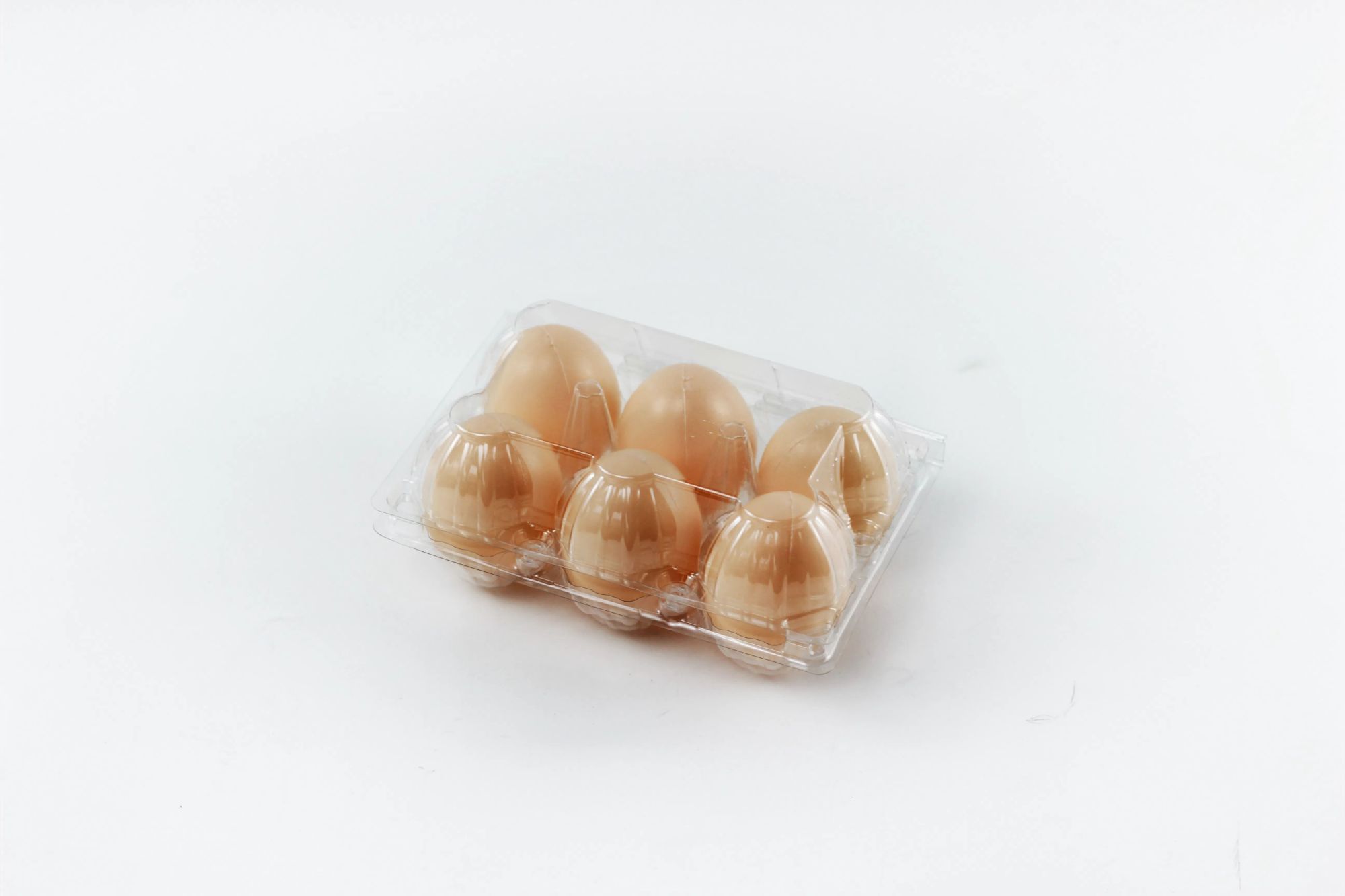 Free Sample 8 Section High Quality Plastic Clear Egg box Egg Tray for Wholesale Farm Use