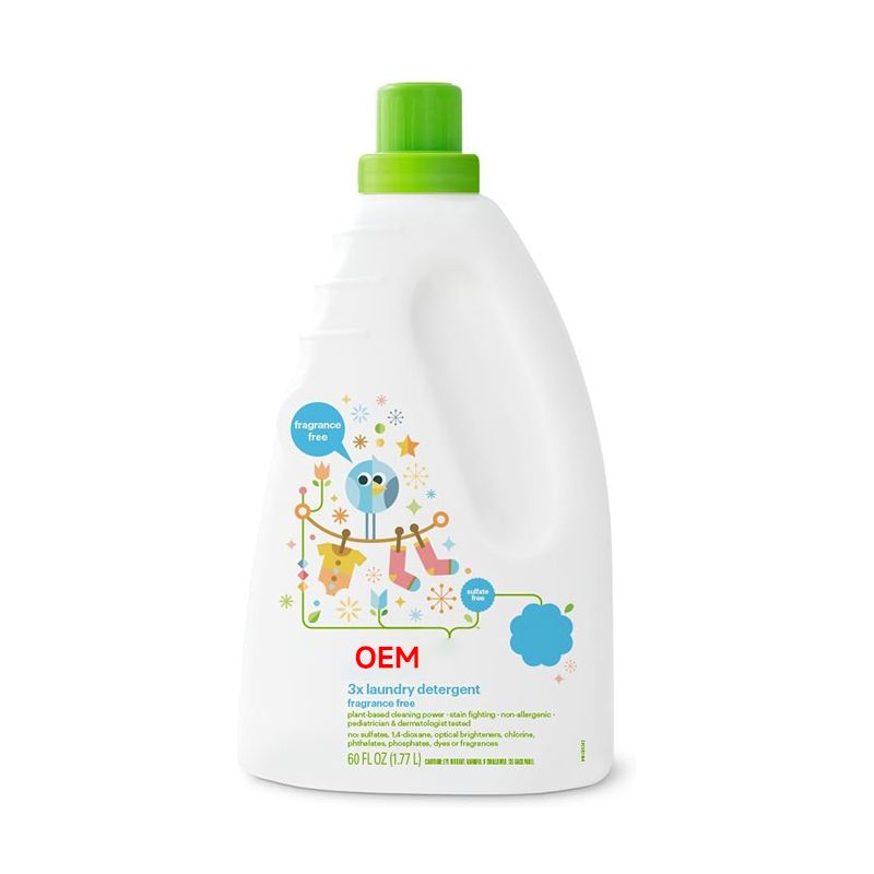 OEM 3x laundry detergent fragrance free for baby 2L