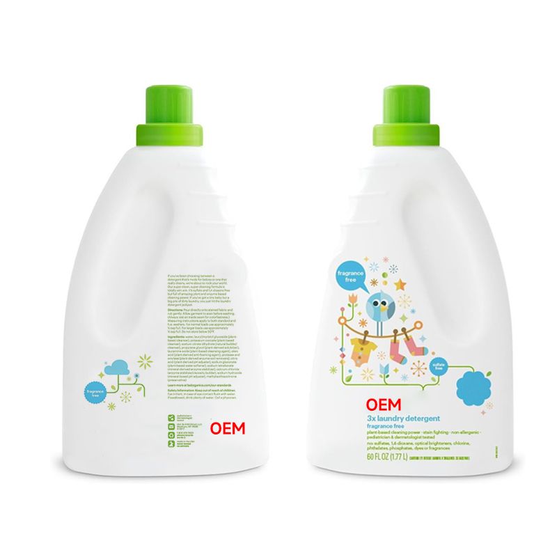 OEM 3x laundry detergent fragrance free for baby 2L