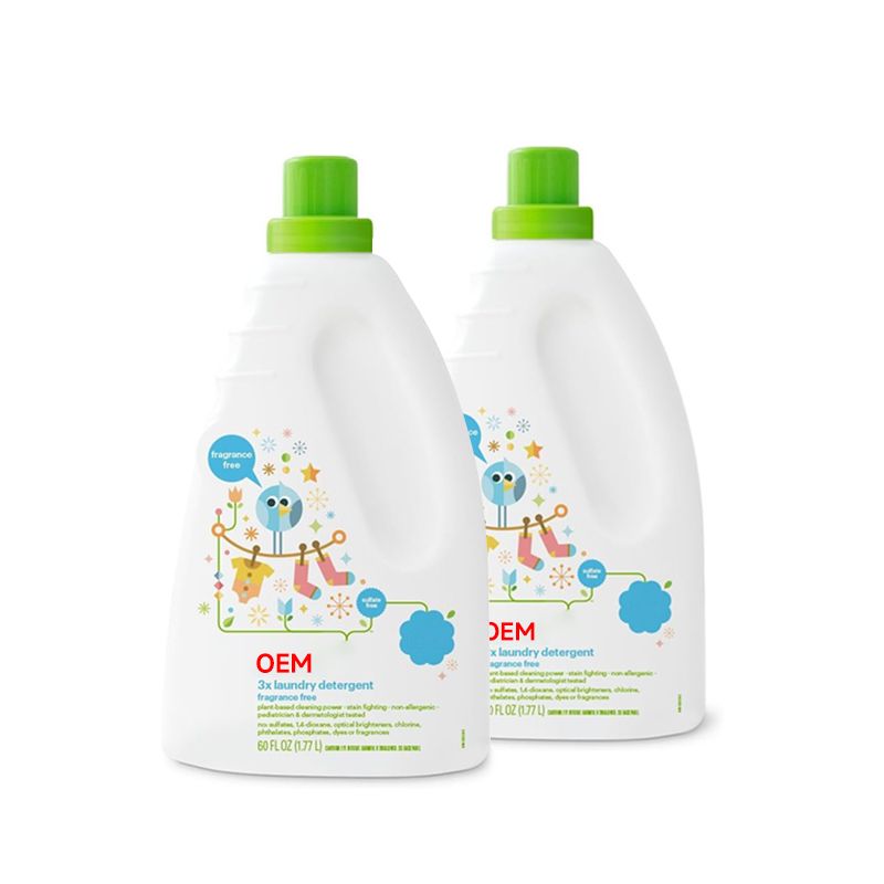 OEM 3x laundry detergent fragrance free for baby 2L