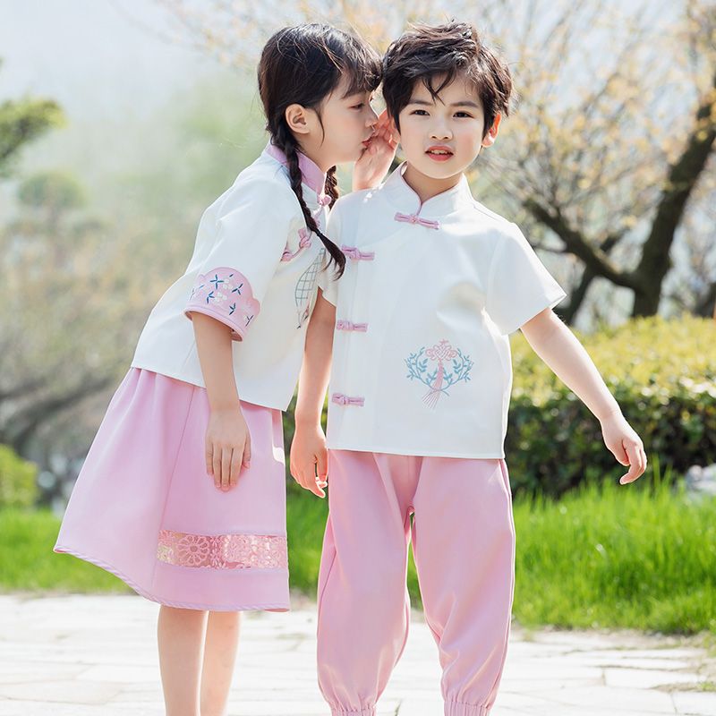 Children Ancient Hanfu Chinese Style National Summer set Primary school student