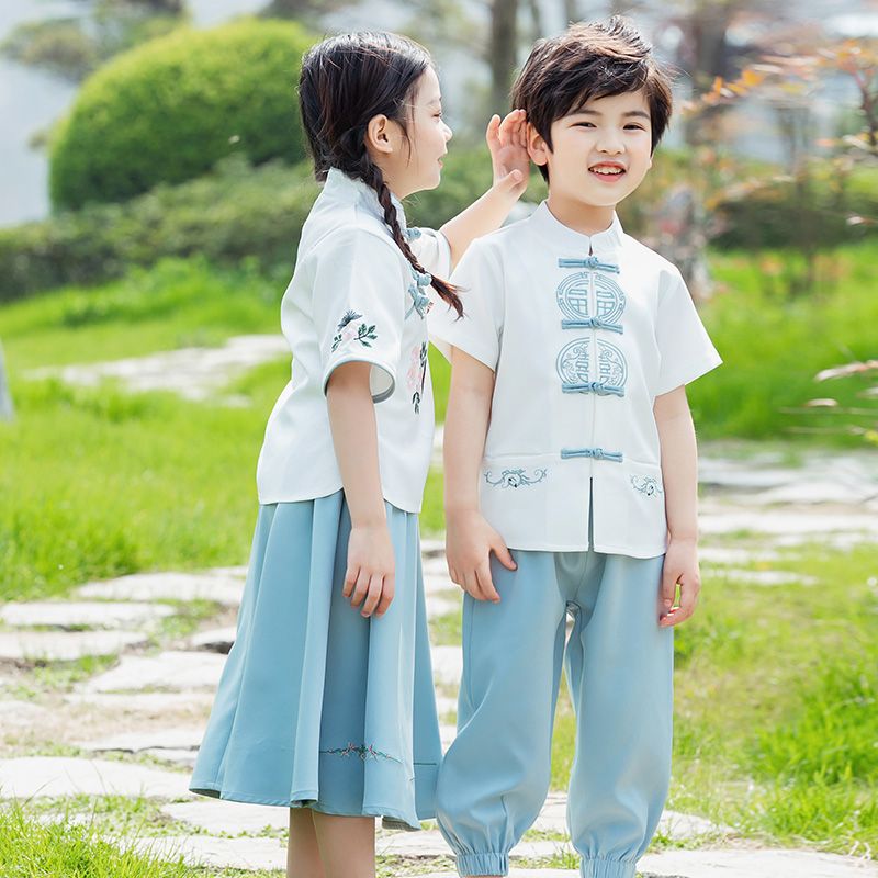 Children's ancient Hanfu Chinese -style national summer elementary school service