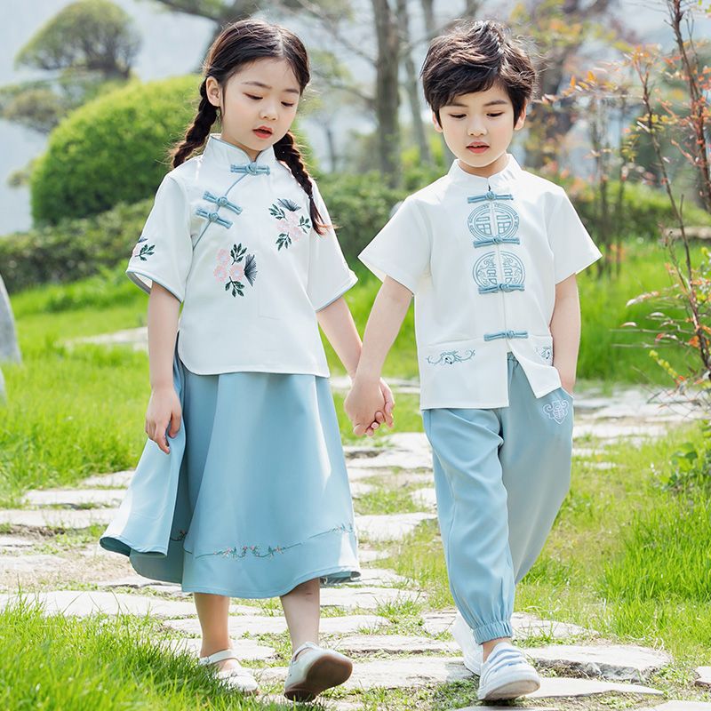 Children's ancient Hanfu Chinese -style national summer elementary school service