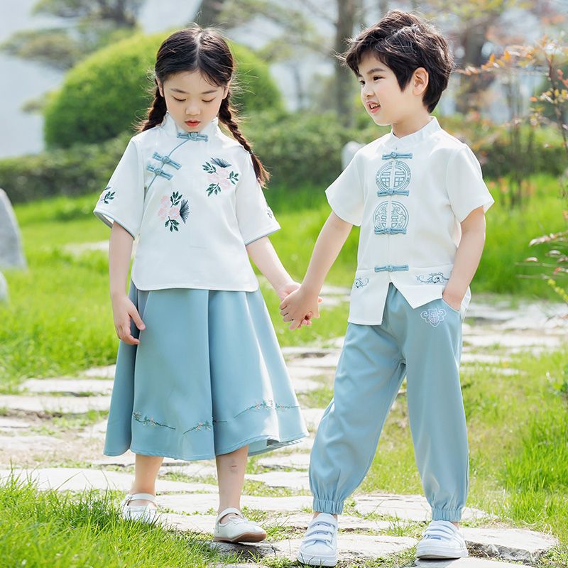 Children's ancient Hanfu Chinese -style national summer elementary school service