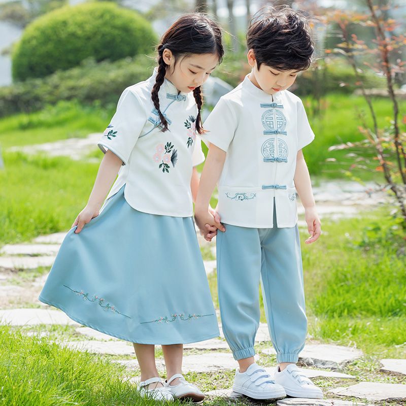 Children's ancient Hanfu Chinese -style national summer elementary school service