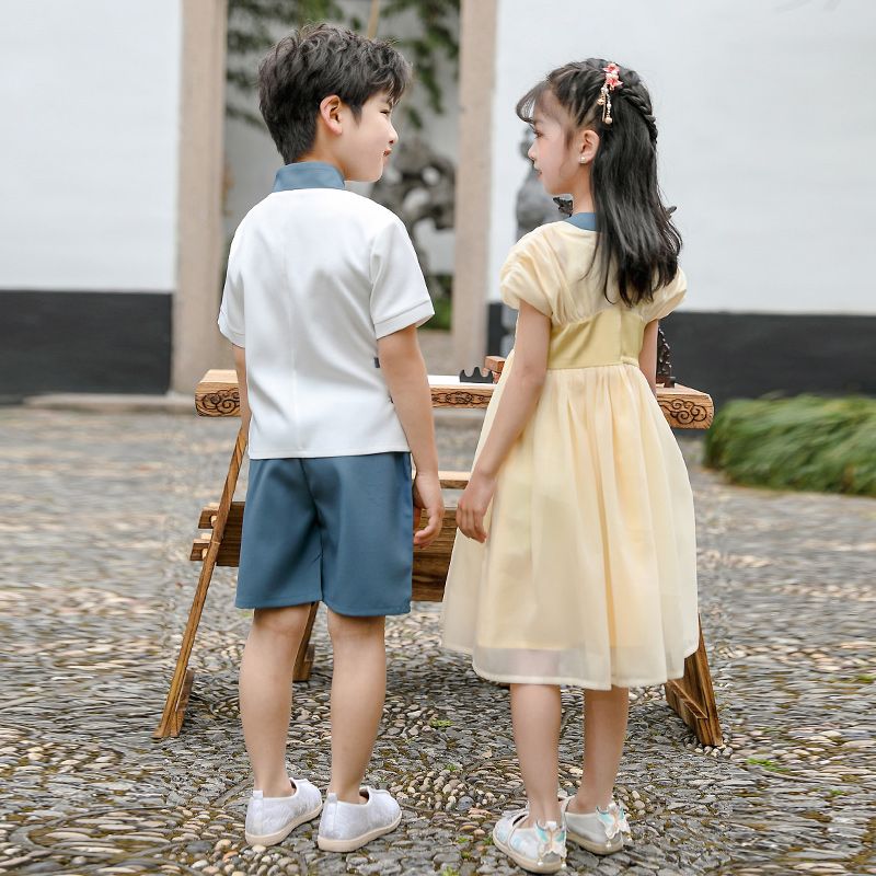 Children's ancient Hanfu Chinese -style national summer elementary school service refreshing