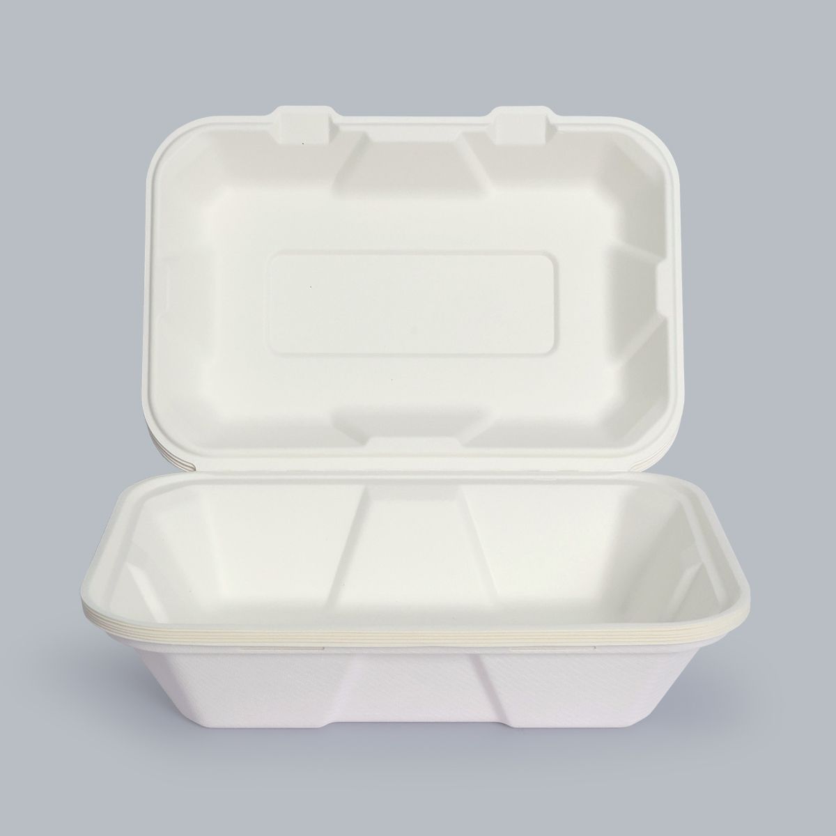 Disposable Tableware 9*6 Inch Flip-top Box Meal Box Factory Price Wholesale Food Packaging Environmentally Friendly