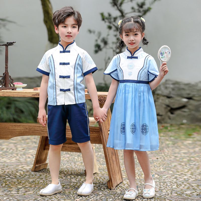 Children's ancient Hanfu Chinese -style national summer elementary school students' national clothing