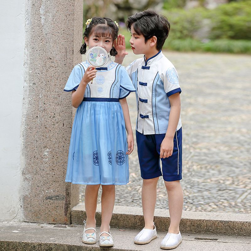 Children's ancient Hanfu Chinese -style national summer elementary school students' national clothing