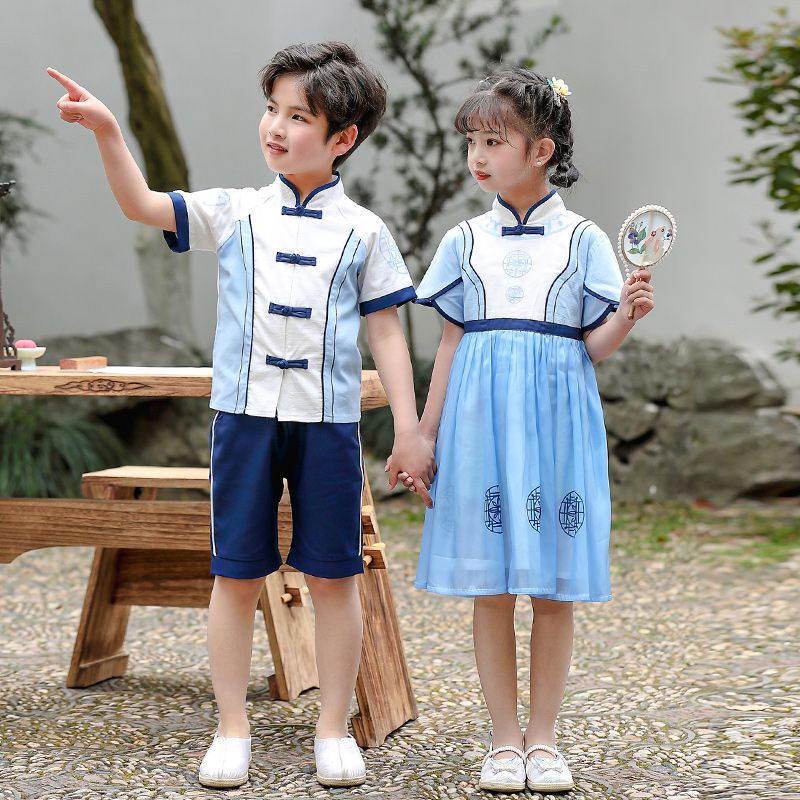 Children's ancient Hanfu Chinese -style national summer elementary school students' national clothing