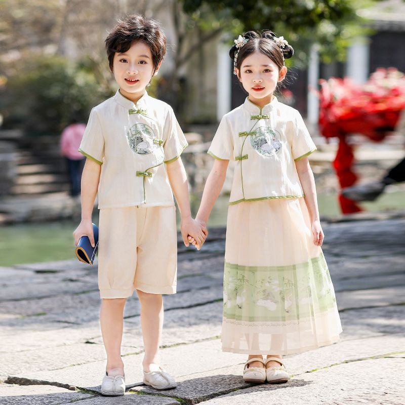 Children's ancient Hanfu Chinese -style national summer elementary school students