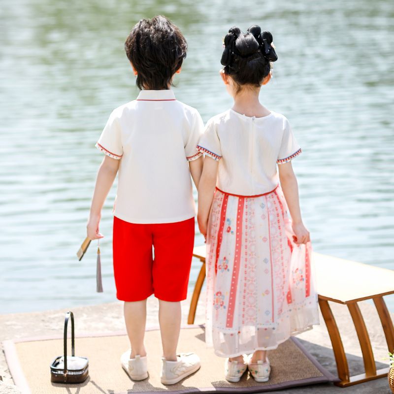 Children's ancient Hanfu Chinese style national summer kindergarten class service