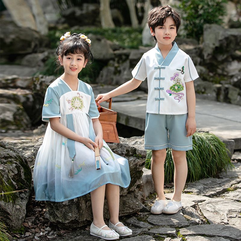 Children's ancient Hanfu Chinese -style national summer elementary school kindergarten