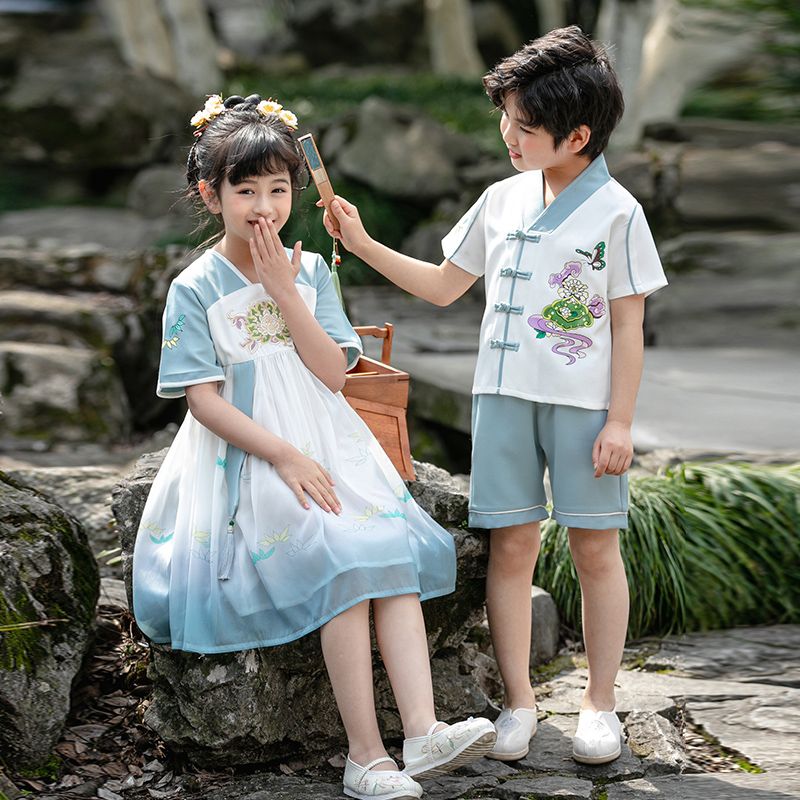 Children's ancient Hanfu Chinese -style national summer elementary school kindergarten