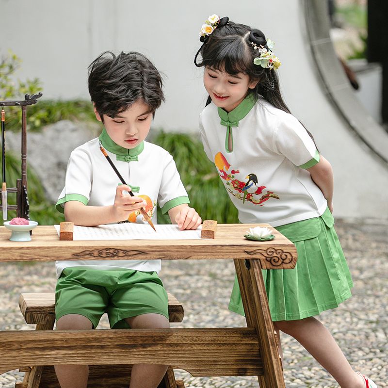 Children's ancient Hanfu Chinese -style national summer kindergarten