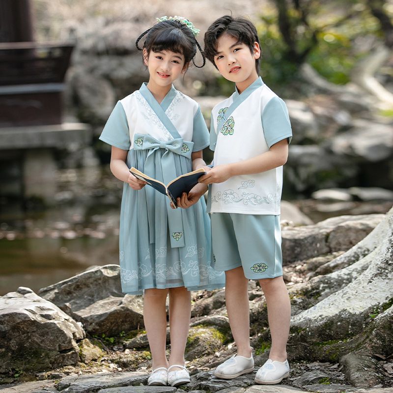 Children's ancient Hanfu Chinese -style national summer kindergarten set