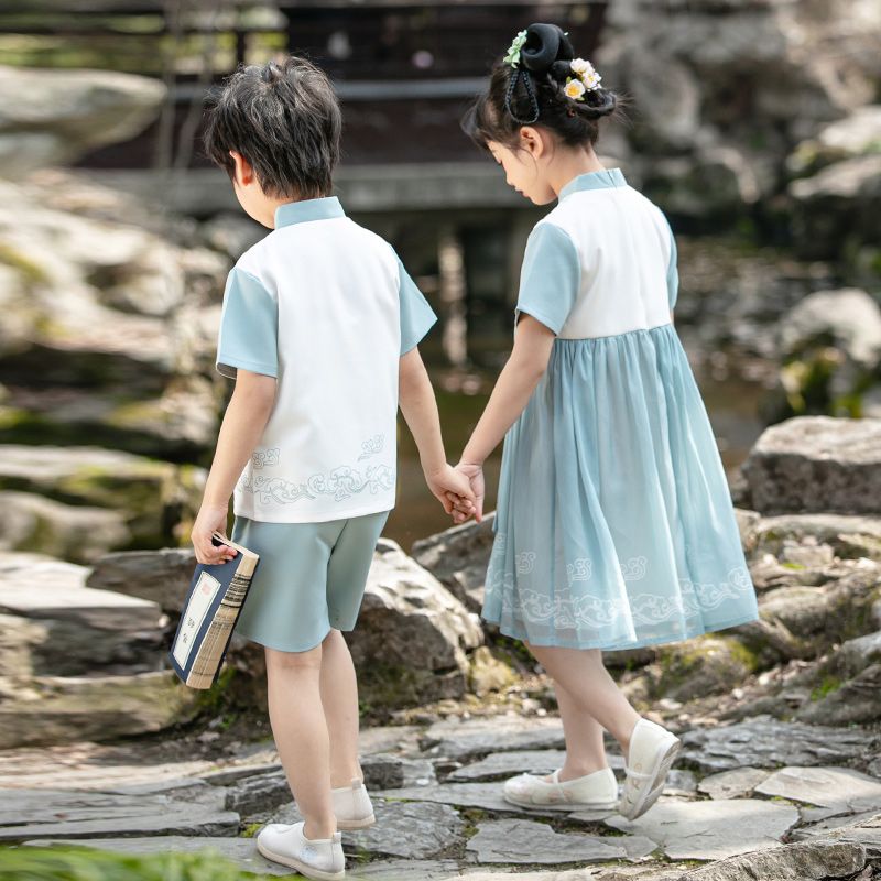 Children's ancient Hanfu Chinese -style national summer kindergarten set