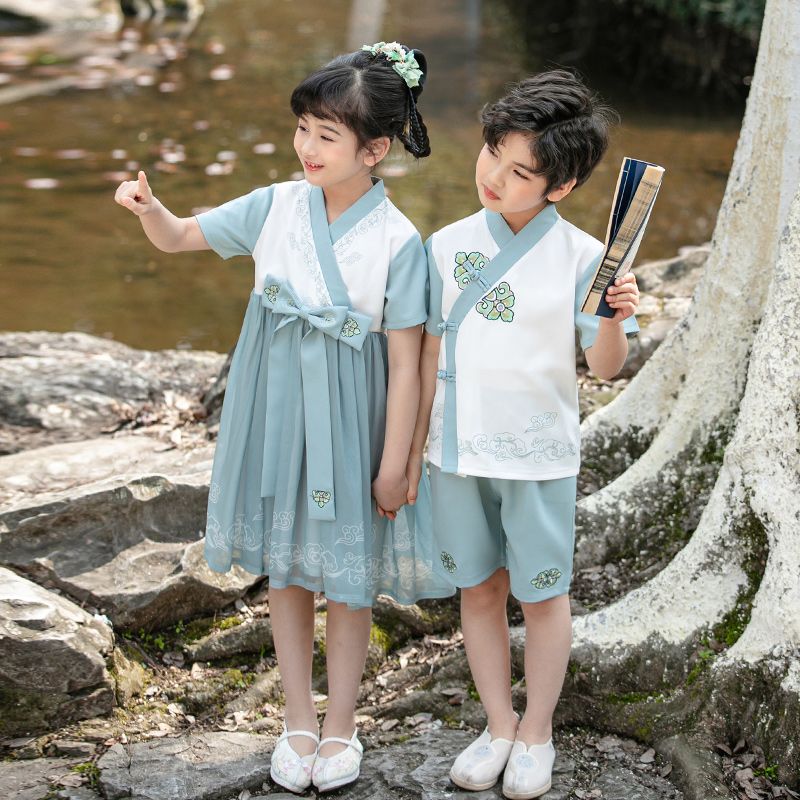 Children's ancient Hanfu Chinese -style national summer kindergarten set