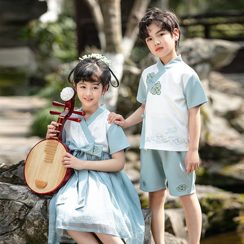 Children's ancient Hanfu Chinese -style national summer kindergarten set